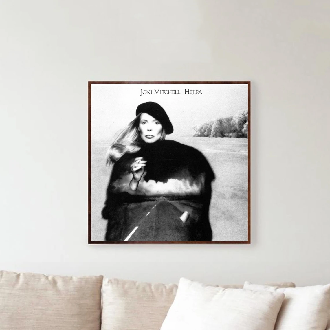 جوني ميتشل هجيرا ألبوم الموسيقى المشارك قماش طباعة ديكور المنزل طلاء جدران (بدون إطار)