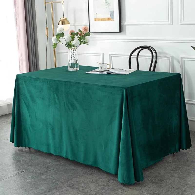 Dutch Velvet Conference Tablecloth, Office Exhibition Event Table Cover