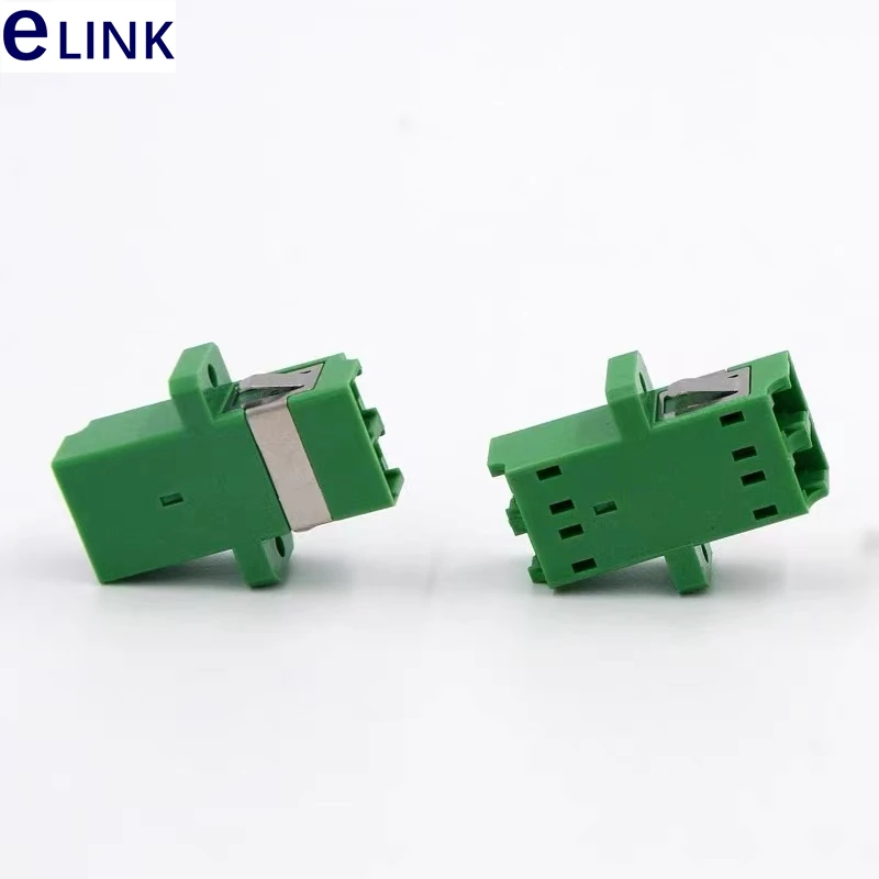Оптоволоконный адаптер LC APC Duplex SC Footprint Зеленый оптоволоконный соединитель 25 шт. 50 шт. 100 шт. 200 шт. 400 шт. 0,2 дБ, бесплатная доставка