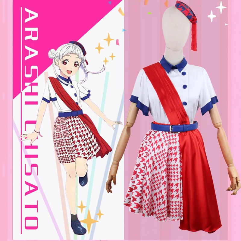 The Anime lovelive SuperStar! Arashi Chisato Liella member Start! True Dreams Idol Outfit Cosplay Costume I