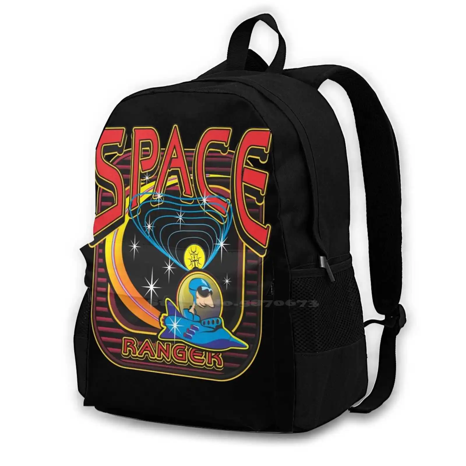 

487D Print Design Backpack Student Bag Space Ship Space Travel Blue Space Design Space Humor Space Geek Ufo Space People Space