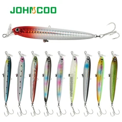 JOHNCOO Rocket Bait 95 Fishing Lure Sinking Fishing Lure for Bass 95mm 22g Wobbler Pencil Lures and Artificial Bait Stickbaits