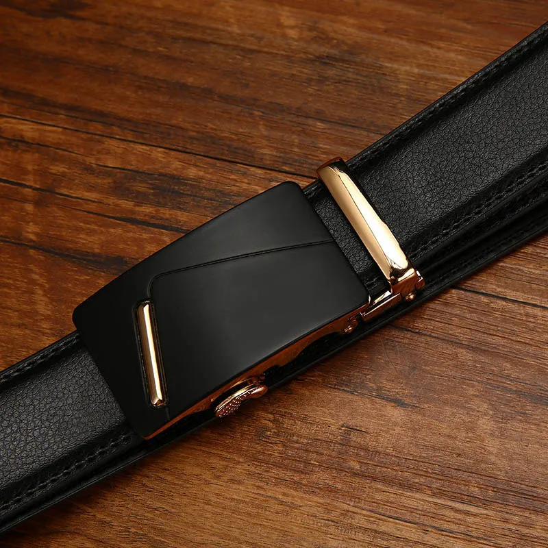 

Anxianni New Male Designer Cowhide Leather Famous Brand Belt Luxury Automatic Buckle belts for men