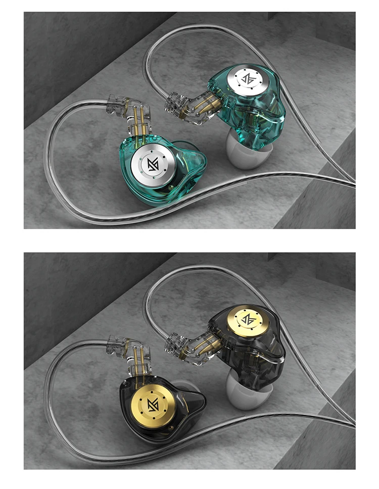 KZ EDX PRO In-Ear-Kopfhörer, dynamische Kopfhörer, HiFi-Musik, Sport-Ohrhörer, Sport-Headset mit Geräuschunterdrückung, KZ EDX PRO DQ6 ZS10PRO MT1 – Detail 12