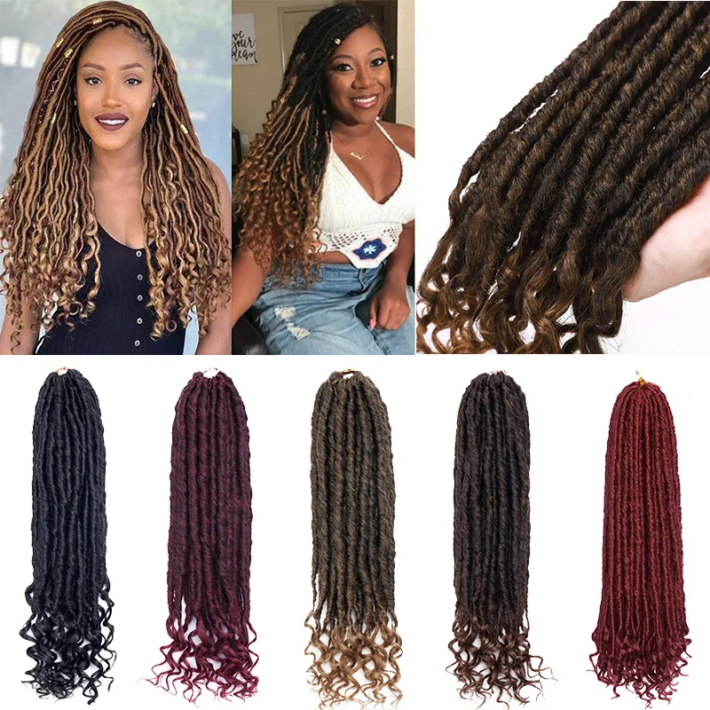 

BENEHAIR Goddess Faux Locs Crochet Hair 24 Strands Crochet Braiding Hair Synthetic Hair Extension Fake Hair For Black Women