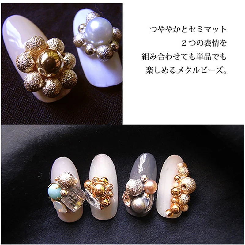 白い丸い非多孔質アクリルビーズ,absネイルアートアクセサリー,混合サイズ2mm-6mm