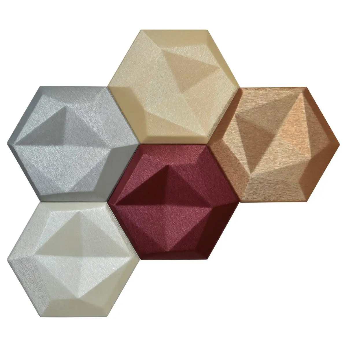 Art3d 20-pieces telhas de couro falso painéis de parede 3d telhas de parede de mosaico hexagonal