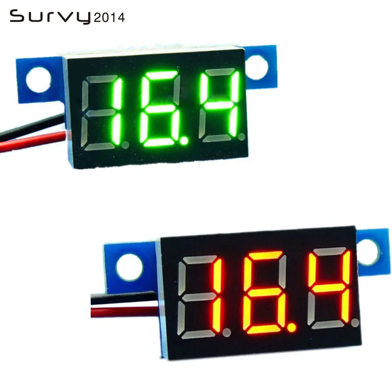 Mini Digital Voltmeter Voltage Tester Meter 0.36 Inch DC 3.3-30V LED Screen Electronic Parts Accessories Digital diy electronics