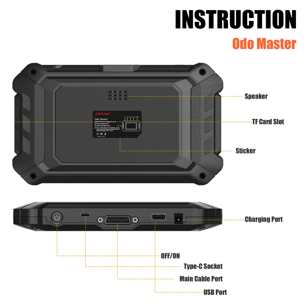 OBDSTAR ODOMASTER Cluster Calibration Odo Adjustment/OBDII and Special Functions Cover More Vehicles Models Get Free FCA Adapter