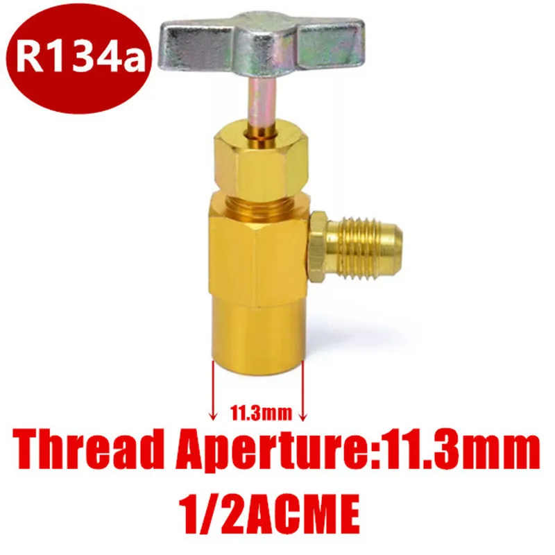 r134a Refrigerant Brass Tap Can Dispensing Valve Bottle Opener 1/2\