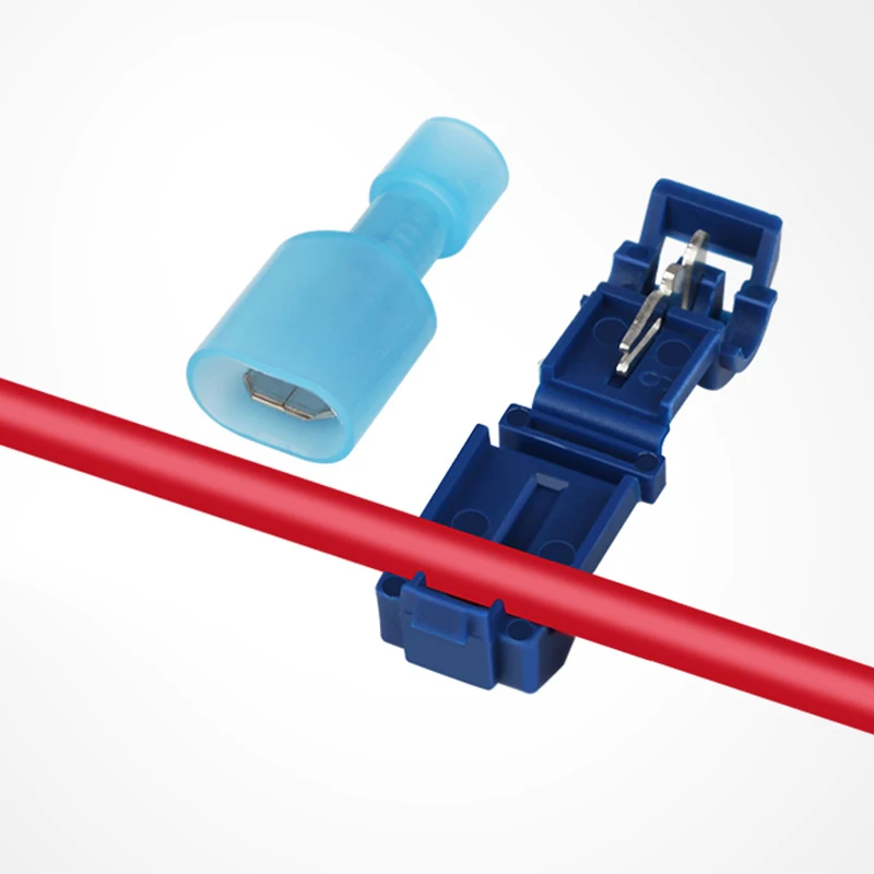 No stripping Quick Electrical Wire Connectors Snap Splice Lock Cable Terminals Crimp T-type plug line connector easy connect