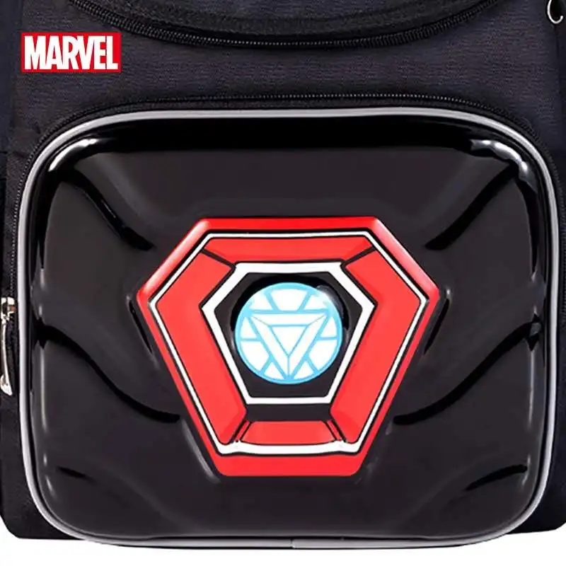 Disney New School Bags For Boys Primary Student Shoulder Orthopedic Backpack Grade 1-6 Iron Spider Man Captain America Mochila