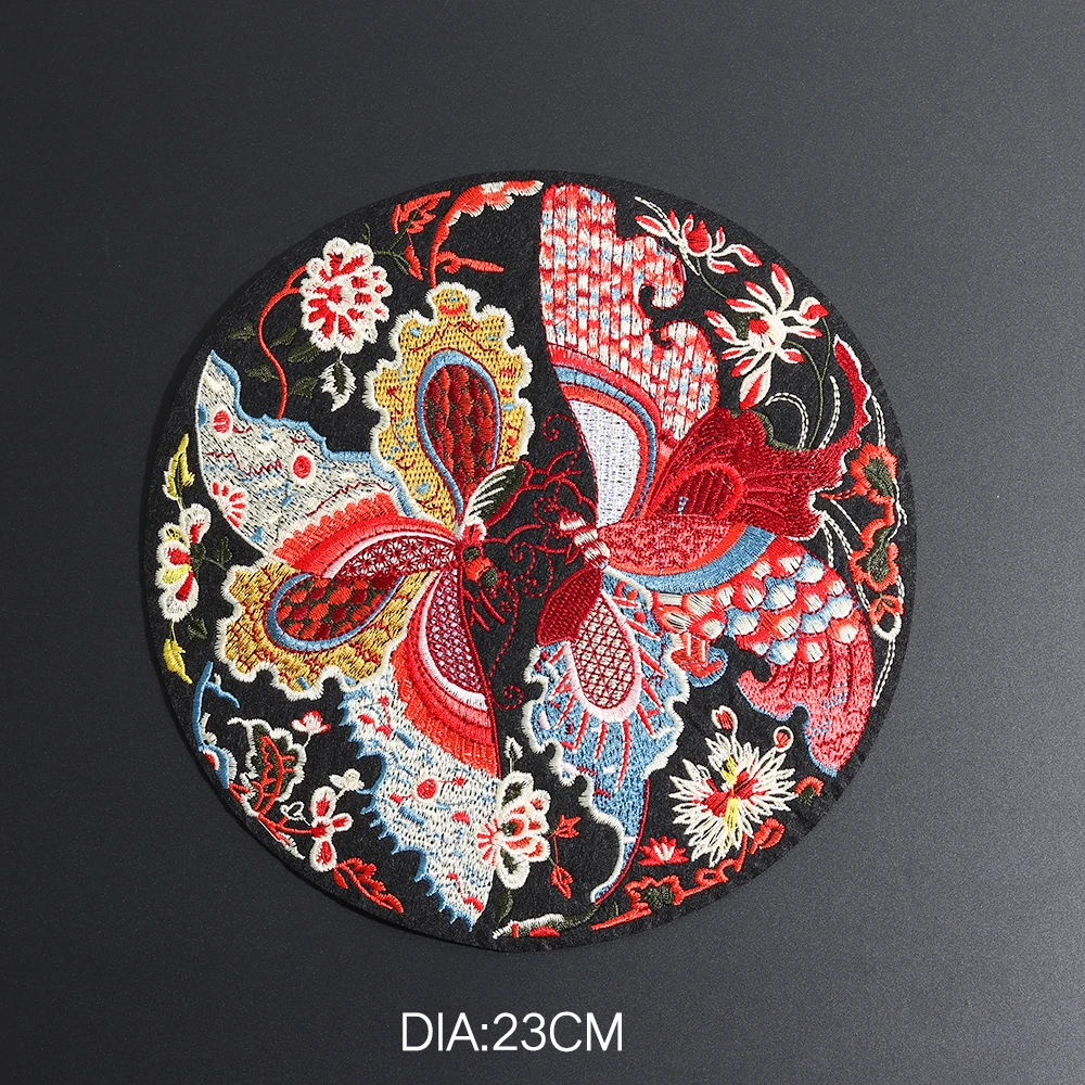 Butterfly Peking Opera Embroidery Birds Patch Embroidered Chinese Style Patches For Clothing Bag DIY Sewing Accessories Parches