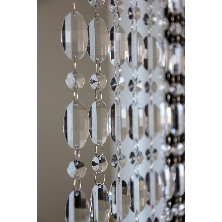 New Year Christmas Decorations for Home Luxury Bead Curtain Festival Celebration Wedding Decoration Stage Background Curtain image 2