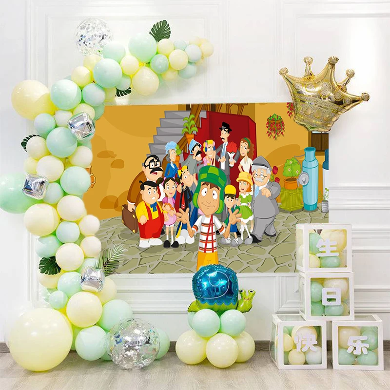 EL Chavo تخصيص صورة اسم التصوير خلفية استحمام الطفل الأول حفلة عيد ميلاد سعيد ديكور خلفية استوديو الصور #3