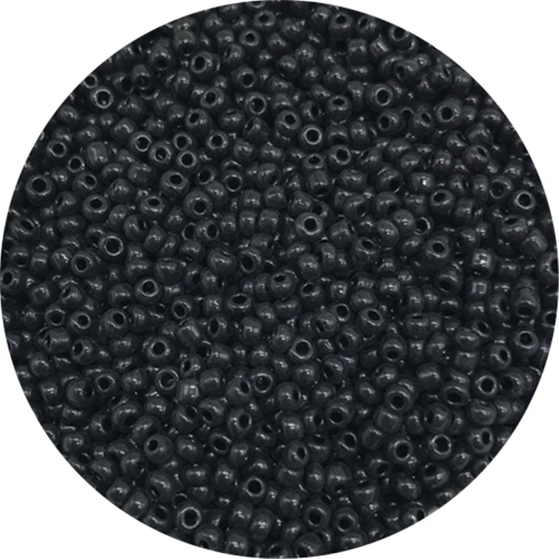 2mm 3mm 4mm Charm Czech Glass Seed Beads Black Loose Beads For Jewelry Making DIY Garment Cross Stitch Beads