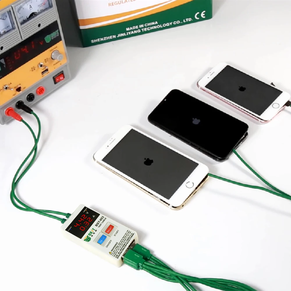 Линия электропитания для iPhone X, 8, 8P, 7, 7P, 6S, 6, 6P, 6s Plus, тестовые Инструменты для ремонта мобильных телефонов, набор инструментов для быстрой защиты от тока