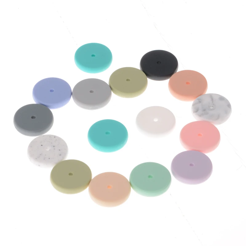 LOFCA-Perles en silicone de qualité alimentaire pour dentition de bébé, lot de 10 pièces pour fabriquer soi-même des clips de sucette