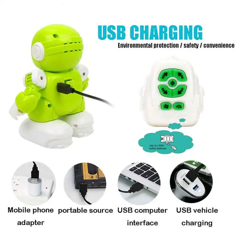 New Toy RC Football Robot Programable Educational Intelligent Remote Control Robotic USB Charging Smart Robots Toy Gifts for Kid