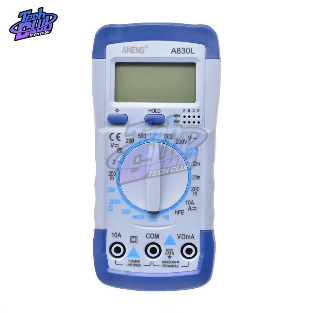 1Set A830L LCD Digital Multimeter AC DC  Voltmet Ammeter Diode Freguency Multitester Current Tester Luminous Display with Buzze