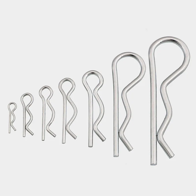 10-100pcs M1 --M4 M5 M6 M7 Spring R Type Cotter Pin Retaining Clips Wave R-shaped Pin Clamp Hair Tractor Pin for Car