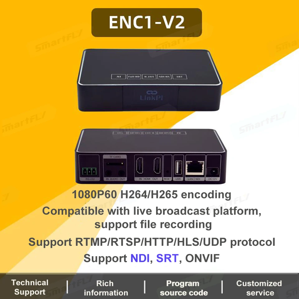 Link Pi ENC1-V2/ENC1-V3 Hisilicon Hi3520DV400 HDMI Encoder Decoder