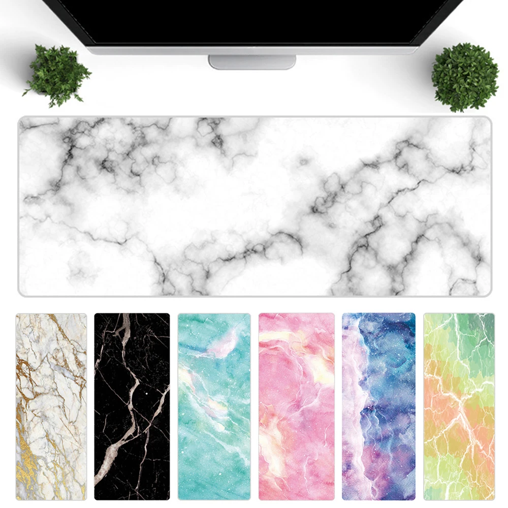 Soft Mouse Pad Large Marble Grain Desk Mat Office Computer Keyboard Laptop Cushion Accessories