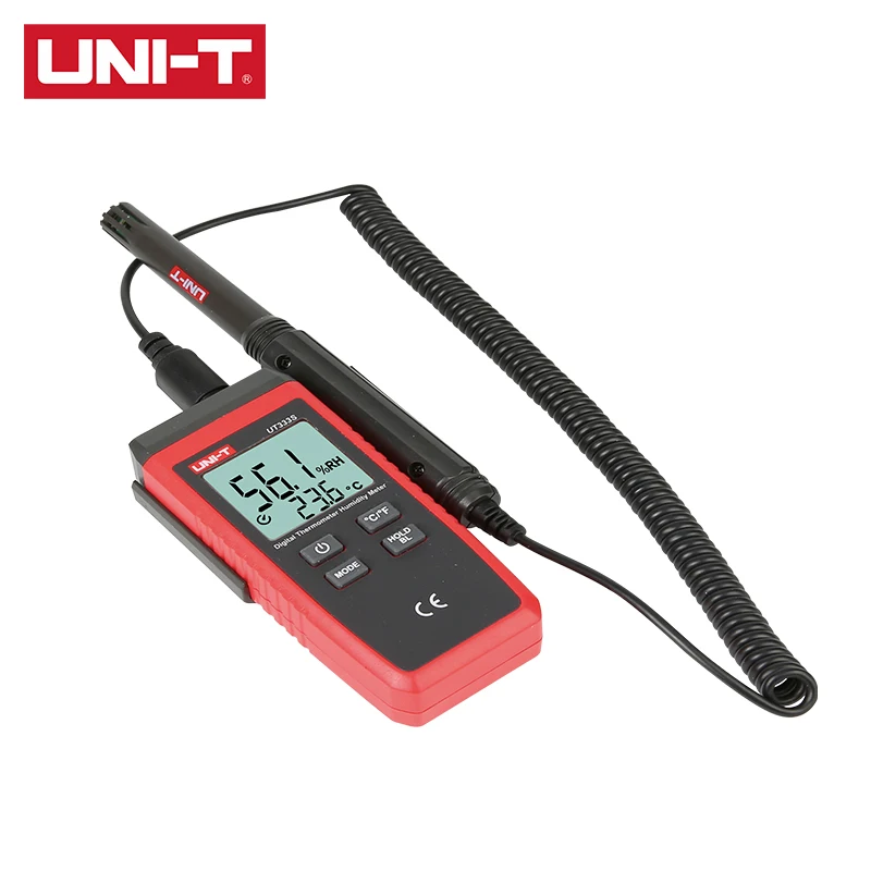 UNI-T UT333S Split Thermometer 55cm Long Lead 17cm Long Probe Large LCD Dual Display of Temperature and Humidity