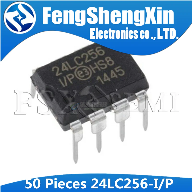 

50PCS 24LC256-I/P DIP-8 24LC256I/P DIP8 24LC256 EEPROM IC