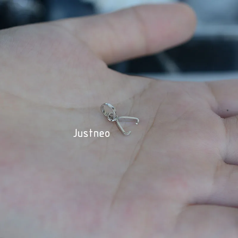 13mm solid 925 sterling silver bail pendant connector, pinch bail with ice-pick for necklace & pendant silver jewelry, 1 piece