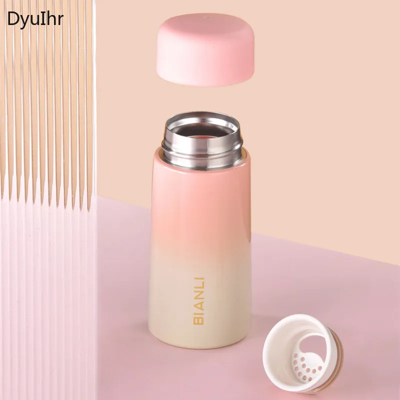 150ml Gradient stainless steel mini vacuum flask cute children water cup student gift go out portable insulated pot DyuIhr