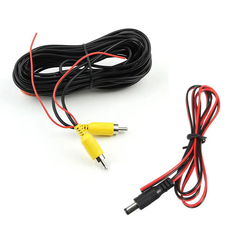 Cctv Camera Verlengkabel Phono Rca Av Audio Video Dc Power Lead Zwart 6M