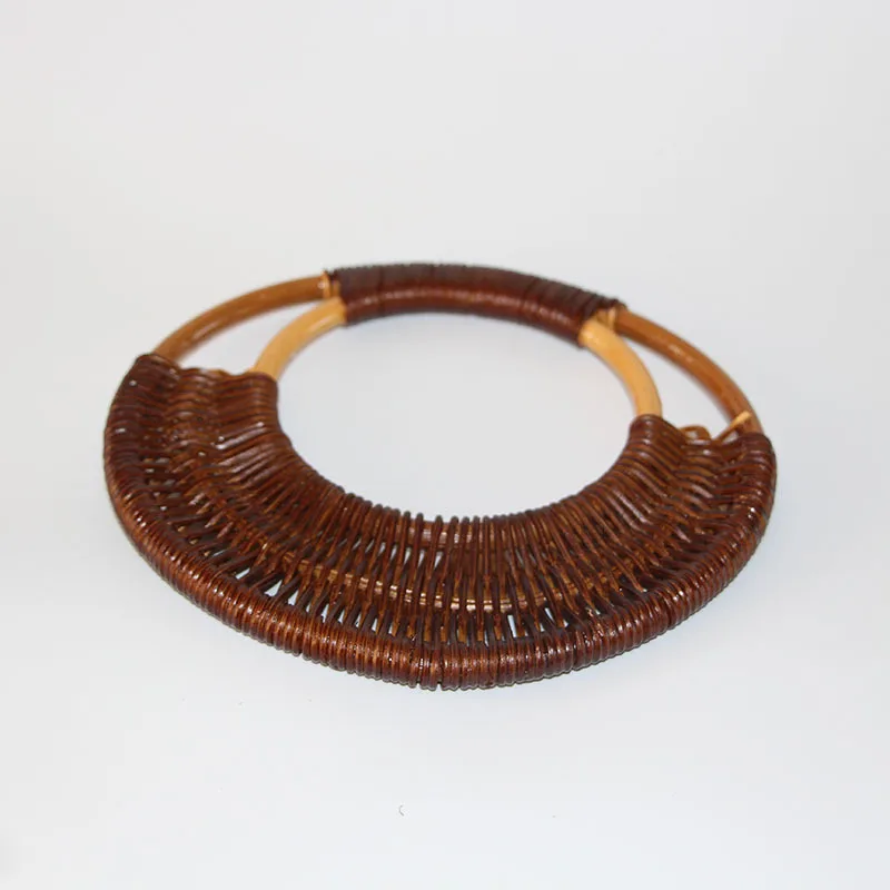 Two Piece=one Pair Cane Straw Bag Handle Purse Frame Bag Hanger Parts Diy Accessories China Online Shop Rattan Knitte Bag Handle