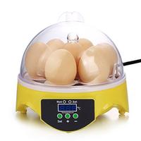 Mini 7 Egg Incubator Poultry Incubators Brooder Digital Temperature Control Egg Hatchery Brooder for Chickens Bird Egg