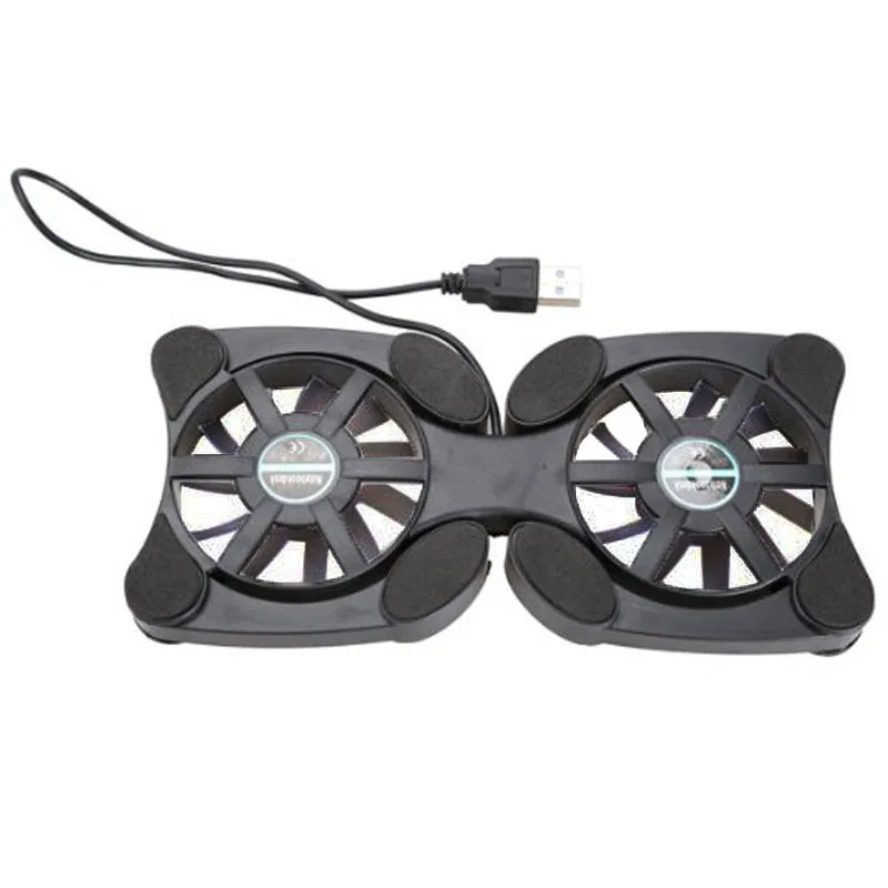 

Foldable USB Cooling Fan Mini Octopus Cooler Pad Quiet Stand Double Fans For Notebook Laptop PC Cooling Pad