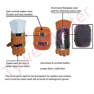 Hochhitzes Schutzschweißabdeckung, Aluminiumleder, Anti-Ficken-Nähschweißerkissen 10 Hauptverkaufsschweißen Schwarz - №10