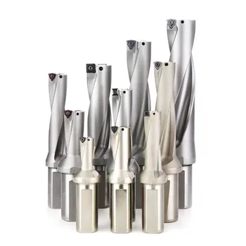 WC series drill bit Metal drill bit 13mm-50mm depth 2D 3D 4D indexable U drill bit for machines, lathes, CNC high quality
