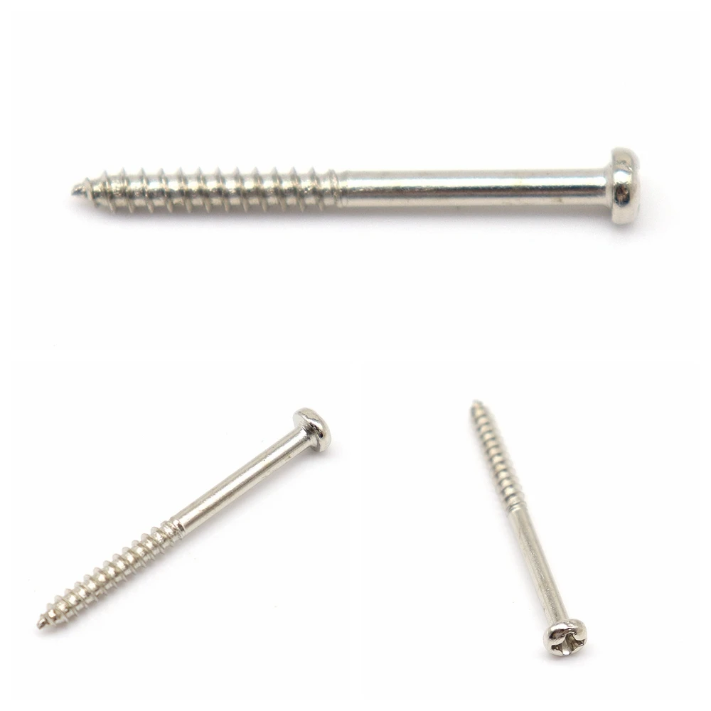 30 Stück Schrauben für E-Gitarren- und Bass-Tonabnehmer, feste Einstellschraube, Befestigungsschraube mit Feder, 3 x 38 mm – Detail 10