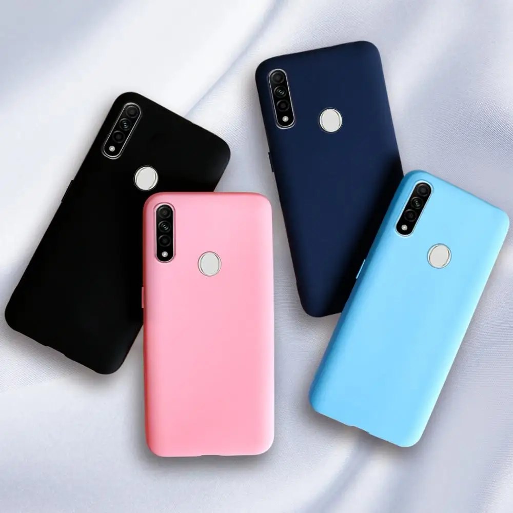Candy Color Silicone Phone Case For OPPO Reno 2 2F Realme 6 5i 6i 5 3 C2 C3 XT X2 Pro Find X2 Pro ACE Matte Soft TPU Cover Cases