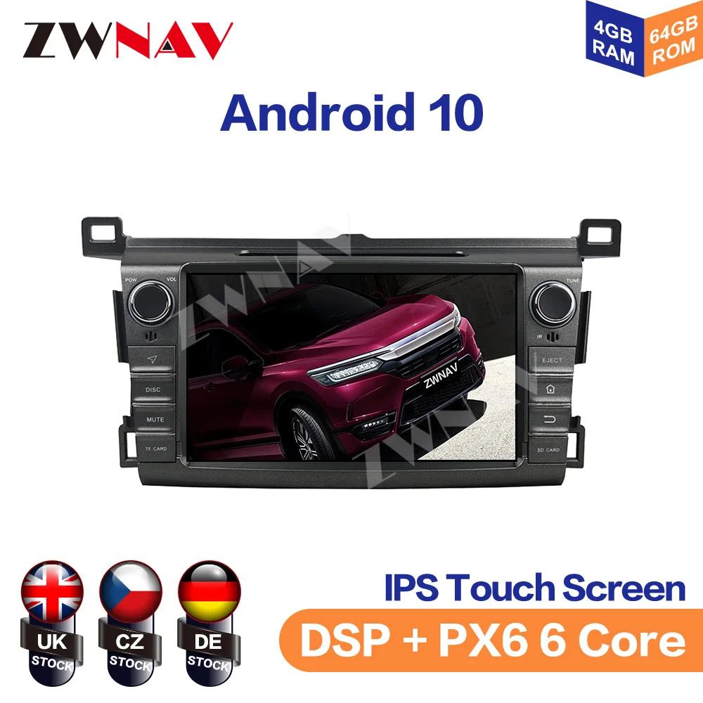 

Android 10,0 Octa Core DSP автомобильный DVD-плеер мультимедийный плеер GPS-навигация для Toyota RAV4 2013-2015 автомобильное радио стерео головное устройство