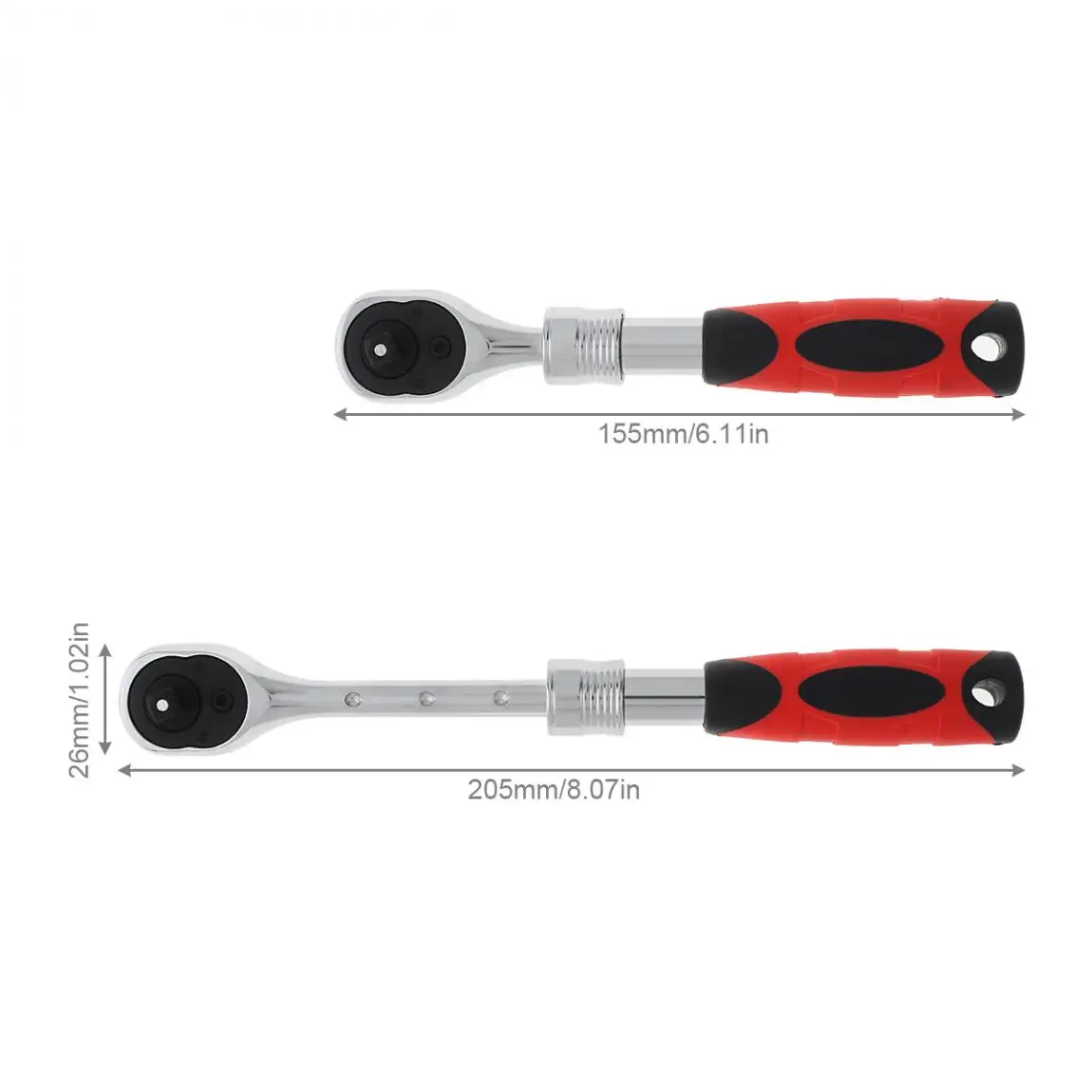 Torque Wrench Cr-V Flexible Ratchet Wrench 1/4\