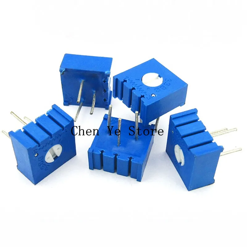 50PCS 100% NEW 3386P Trimpot Trimmer Potentiometer 1K 2K 5K 10K 20K 50K 100K 200K 500K 1M 101 103 Ohm 100R 200R 500R