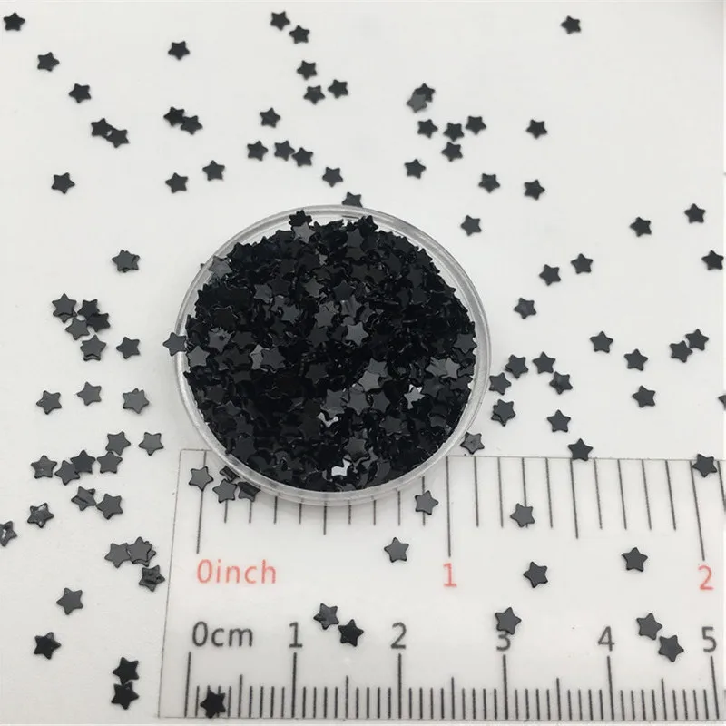 30g/Lot Black Series Loose Sequins Glitter Paillettes For DIY Nail Craft,Craft Making, Wedding Decoration confetti Wholesale