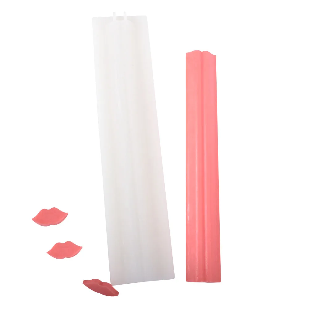 Free Shipping Lip Tube Column Silicone Soap Mold Embed Soap Making Supplies Tool Dolphin Shape Candle Mold