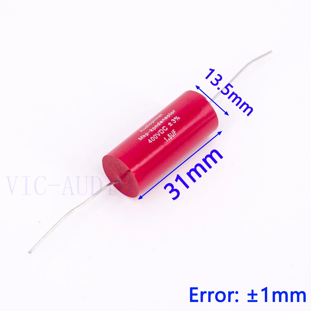 Audiophiler Mkp Capacitor 1.5uf 400VDC 3% HIFI Fever Electrodeless Capacitor Audio Capacitor Coupling Frequency Dividing 1.5uf