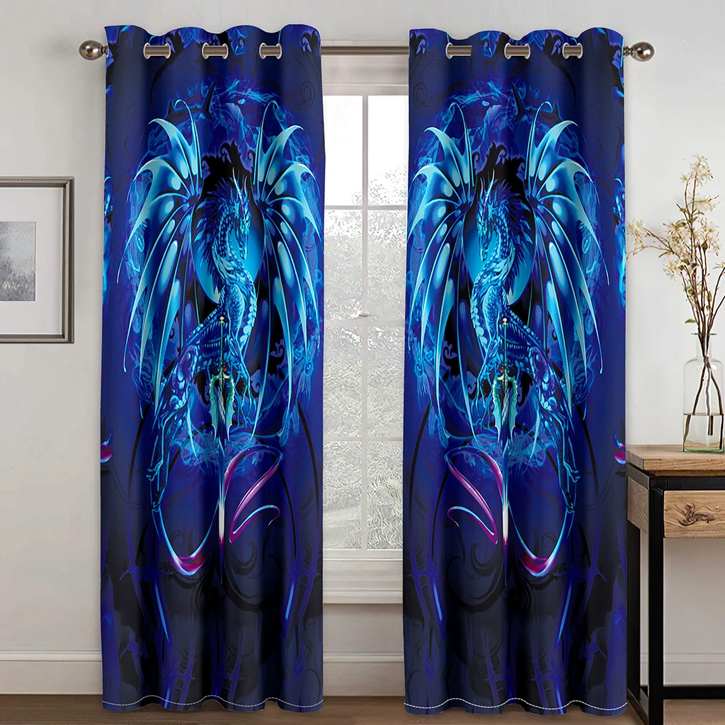 

Boho Blackout Curtain for Bedroom Backdrop/Kitchen Curtain Living Room Window Curtain Bohemian Drapes Decor(2Panels)Cortinasカーテン