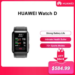 Original Huawei WATCH D Wrist ECG Blood Pressure Recorder Strong Battery Life ECG Health Monitor Smart Watch For Man