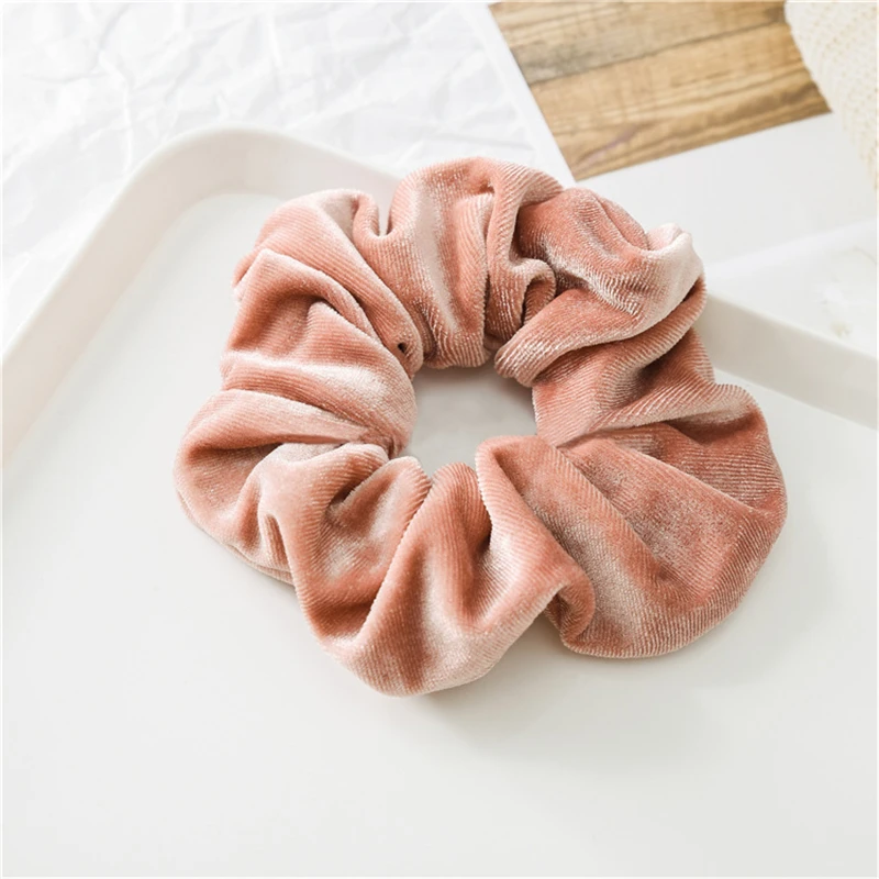 Elegant Women Velvet Scrunchies High Elastic Hair Bands Tie Gum Big Bobble Bands Girls Ponytail Holder Mujer Hair Accessories