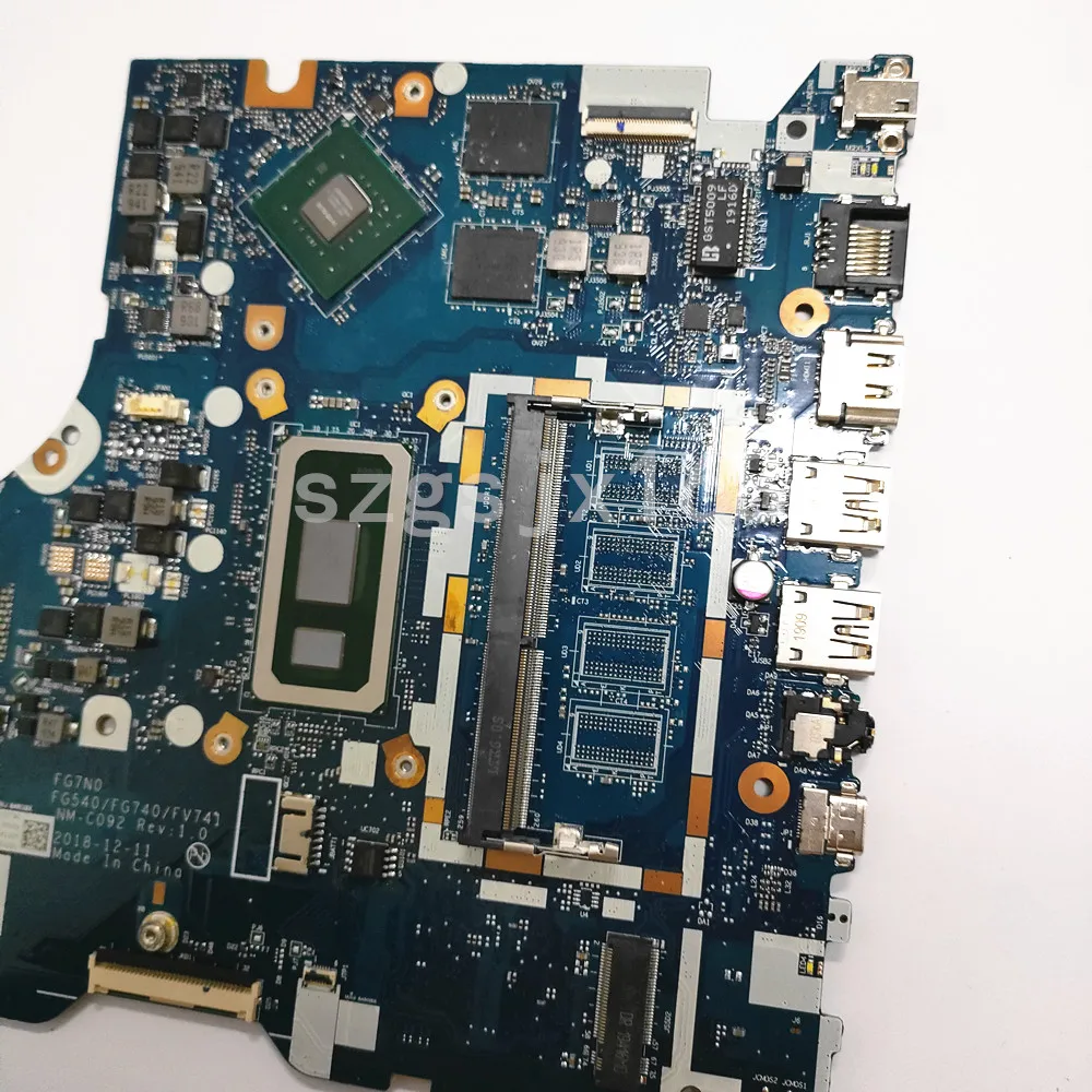 FOR  Lenovo ideapad L340-15IWL portable motherboard  NM-C092 with I3-8145U I5-8265U I7-8565U ,GPU MX230 2GB  DDR4  100% Test