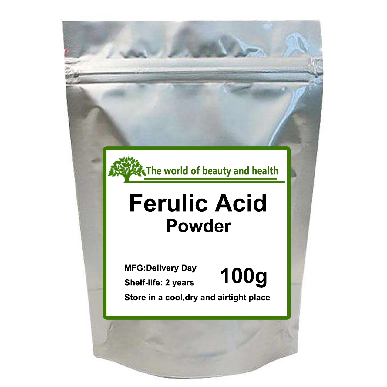 Top Quality Cosmetic Raw Material Ferulic Acid Powder, A Wei Suan, Whitening Skin,